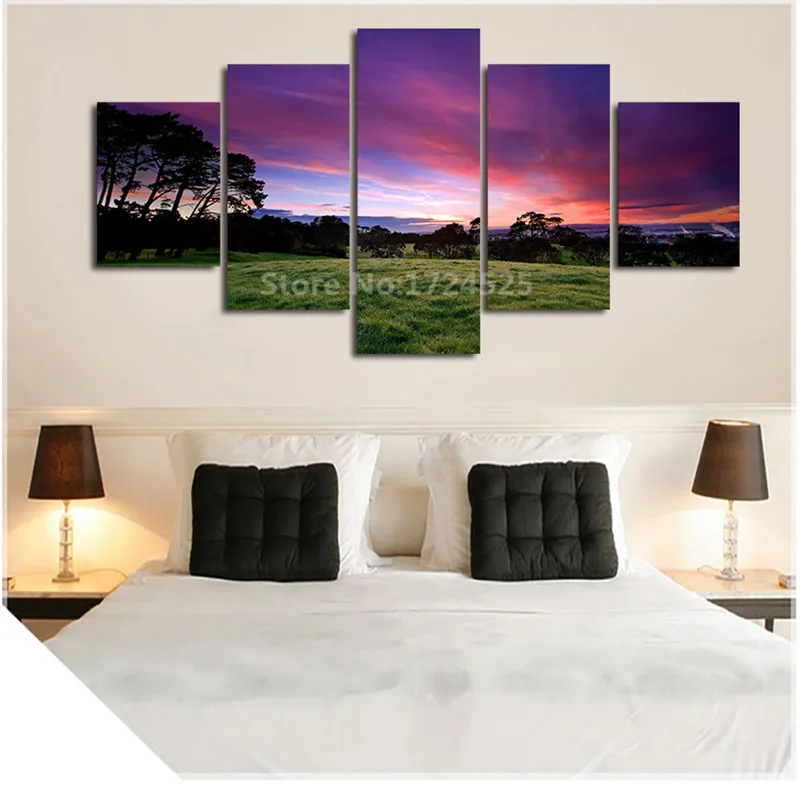 

No Frame 5 Piece Wall Art Painting Print painting Painting Natural Beauty Painting Modern Picture Home Decor