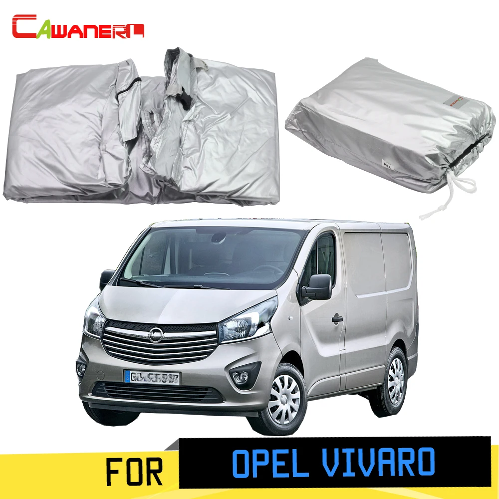Cawanerl полное покрытие для автомобиля анти-УФ Солнцезащитный козырек от дождя и снега Защита от царапин MPV крышка ветрозащитная для Opel Vauxhall Vivaro 2001-2019