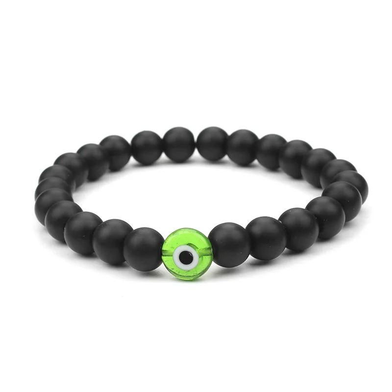 Lucky Eye разноцветный стеклянный камень сглаза черный натуральный бисера Йога