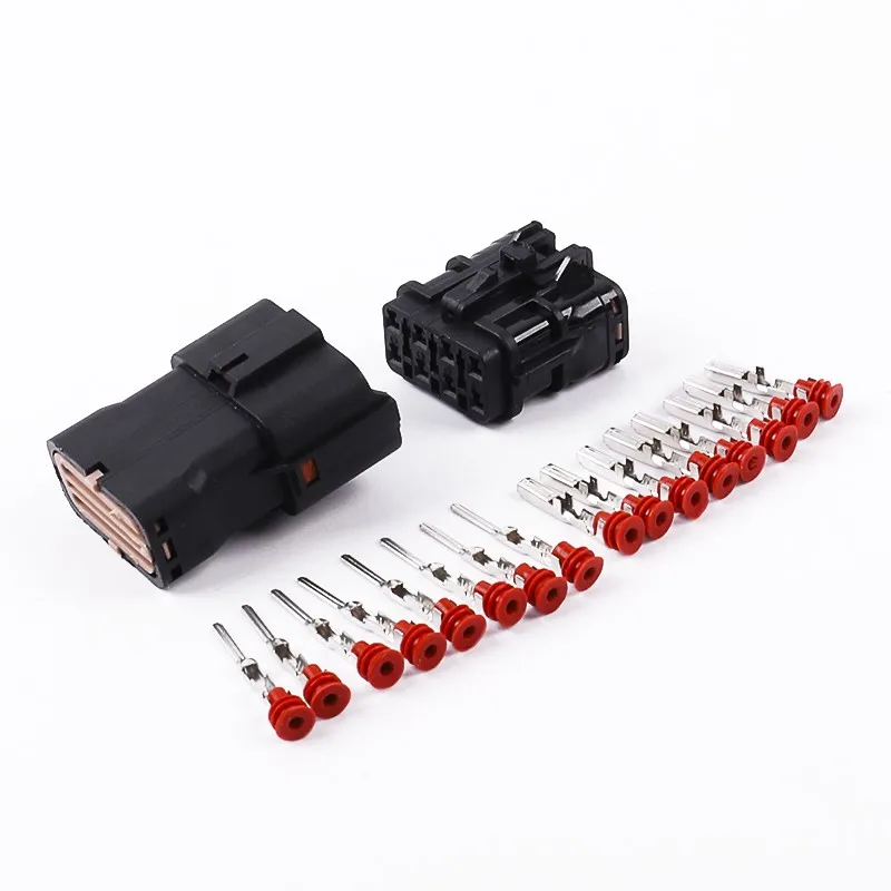 

10PCS PA66 1/2/3/4/6/8/12/14/16P Car connector Auto Wire harness connector 1.8 vehicle waterproof plug and socket terminal PA66