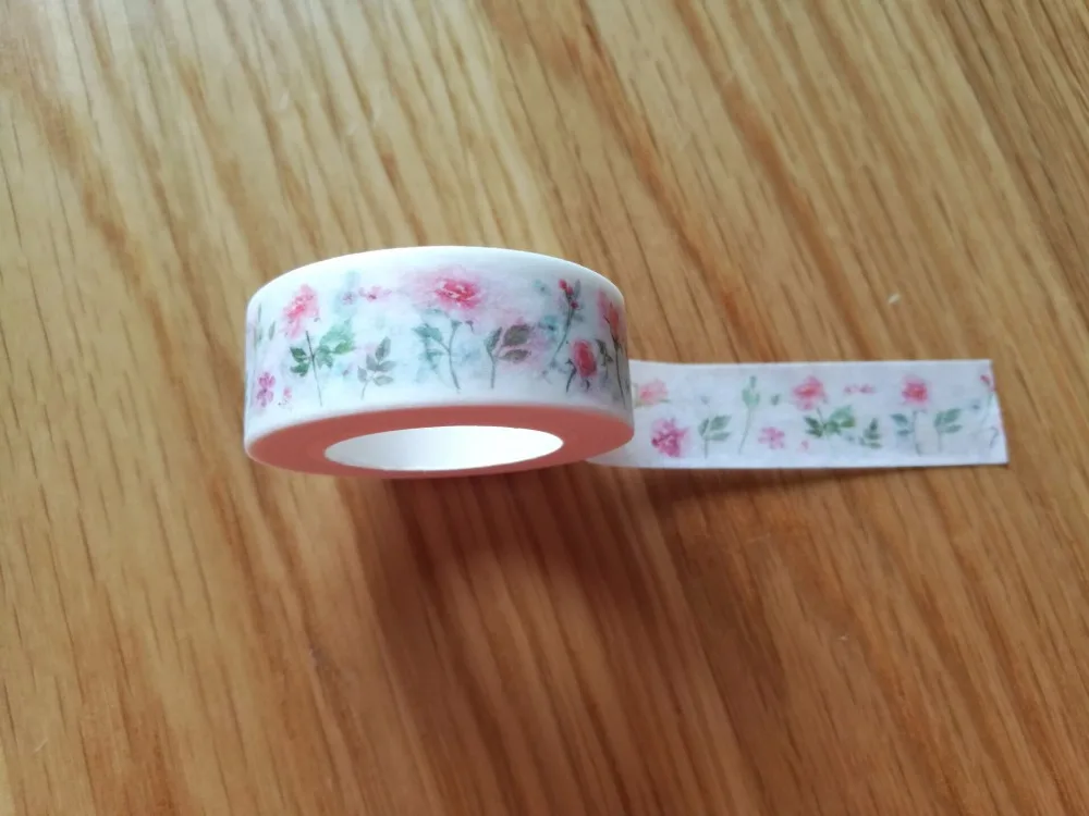 2 шт./лот милые красные цветы васи клейкая лента DIY Скрапбукинг стикер этикетка