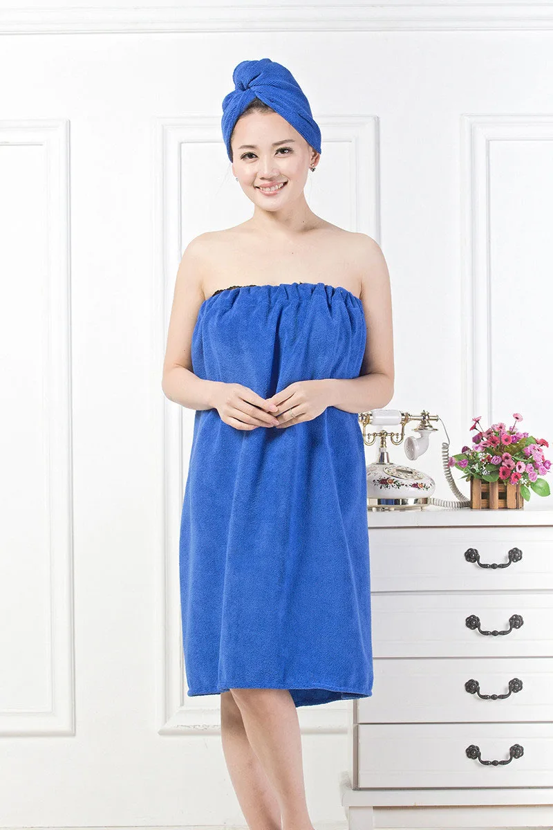 Супер Абсорбирующая Женская банная Шапочка полотенце для душа комбинация