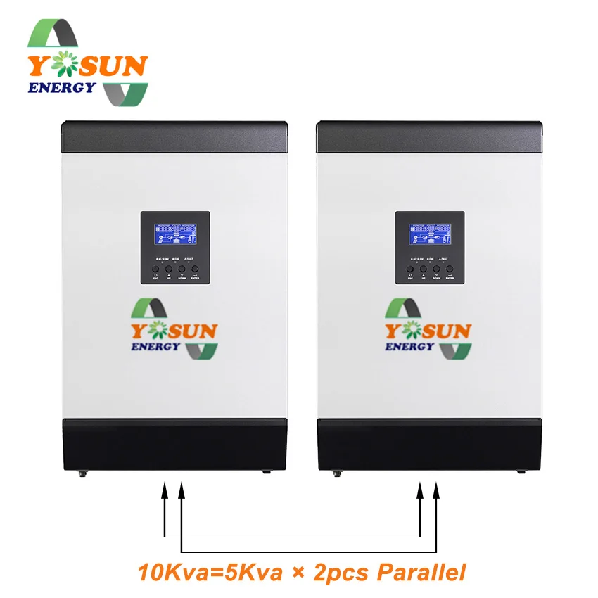 MPPT солнечный инвертор 5 к 10 к 15 к 60А 16000 Вт Чистая синусоида Инвертор 48 В 220 В решетки инвертор Гибридный инвертор 60А зарядное устройство