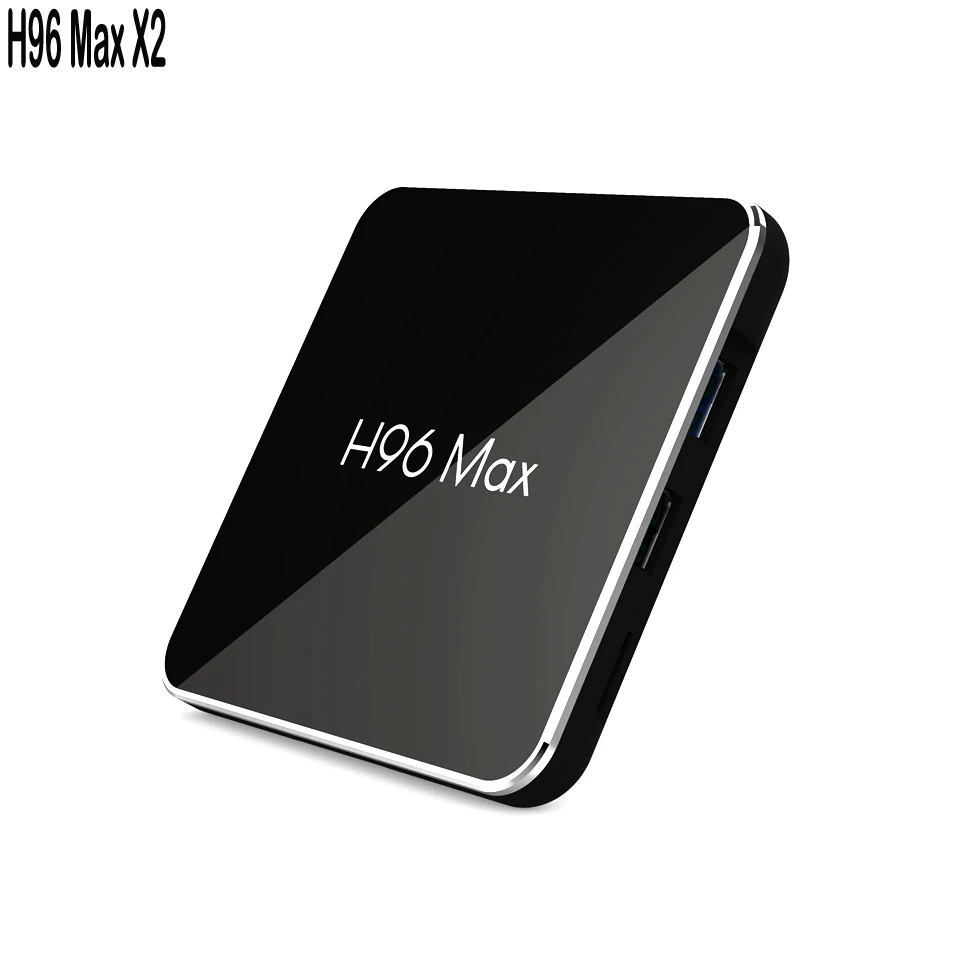 H96 Max X2 Android 9 0 4K ТВ коробка LPDDR4 4 Гб оперативной памяти 32 встроенной ядра S905X2 Dual Band 5G