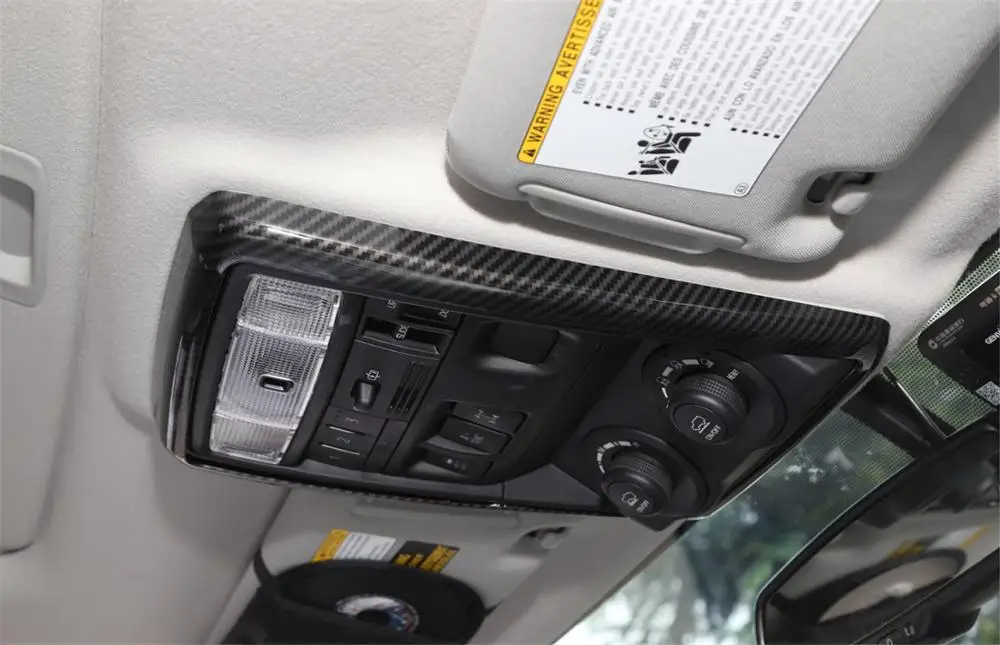 

Reading Light Decorative Cover Trim for Toyota 4Runner 2010+ Car Interior Moulding Accessories ABS Red/Silver/Carbon fiber Look