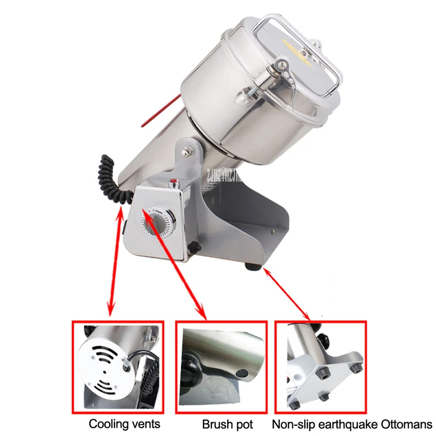 1500g Electric Grinder Mills&ampMincers Grinding Machine for Medicine/Spice/Salt Rice/Coffee Bean/Corn/Pepper/ Herb YB-1500A | Дом и сад