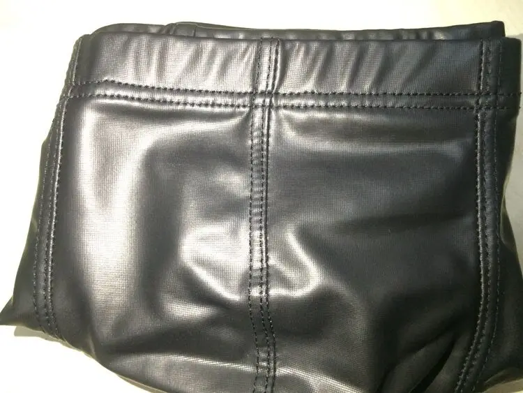 Новинка 3 цвета боксеры мужское сексуальное нижнее белье искусственная кожа