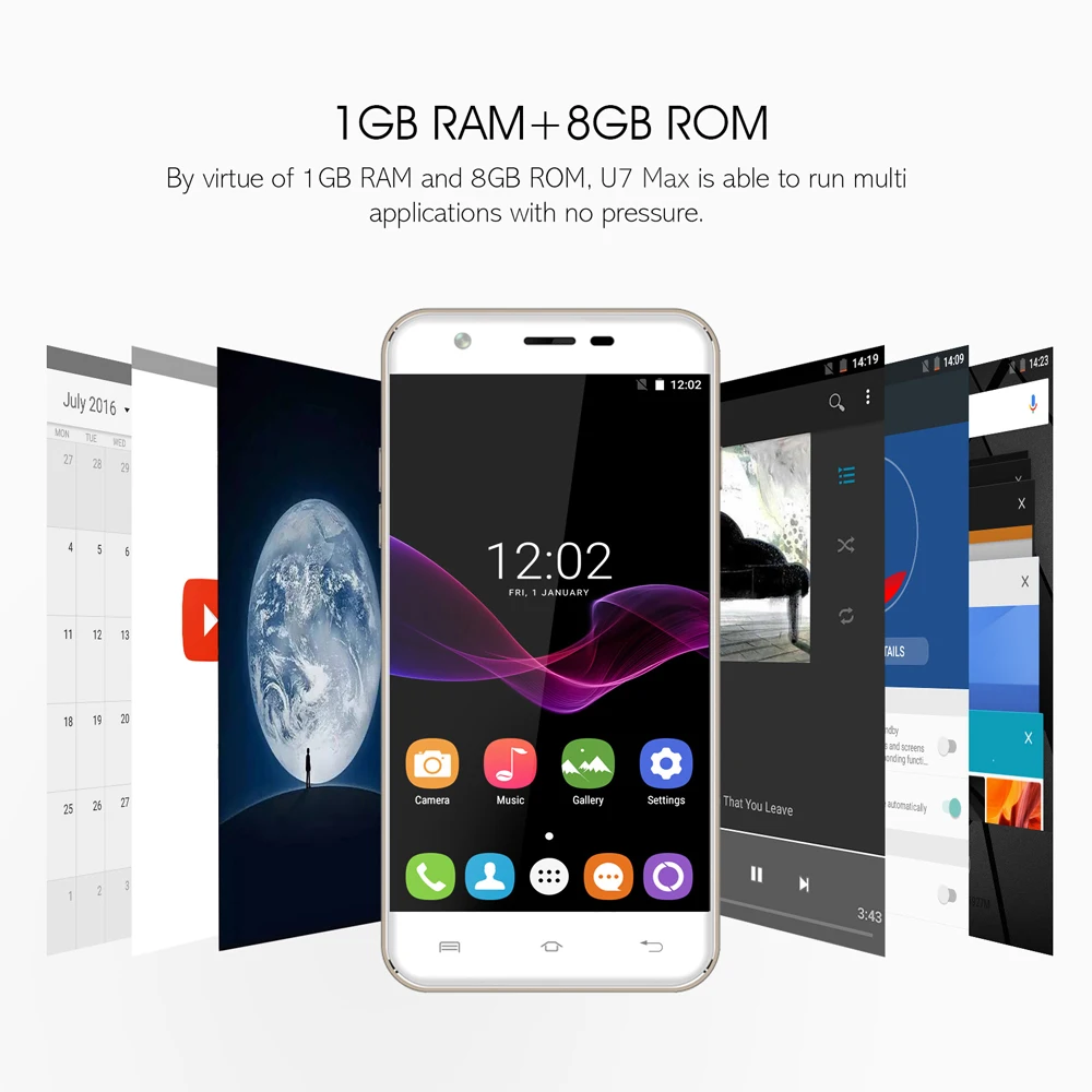 Оригинальный Oukitel u7 Max 3G мобильного телефона Android 7.0 mtk6580a 4 ядра сотовый телефон 1 ГБ