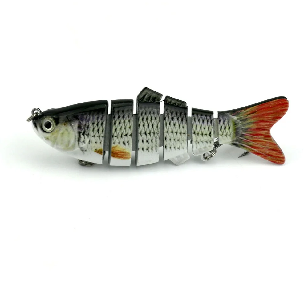 10 см 18 г искусственная приманка Реалистичная рыболовная 6 сегментов Swimbait Crankbait