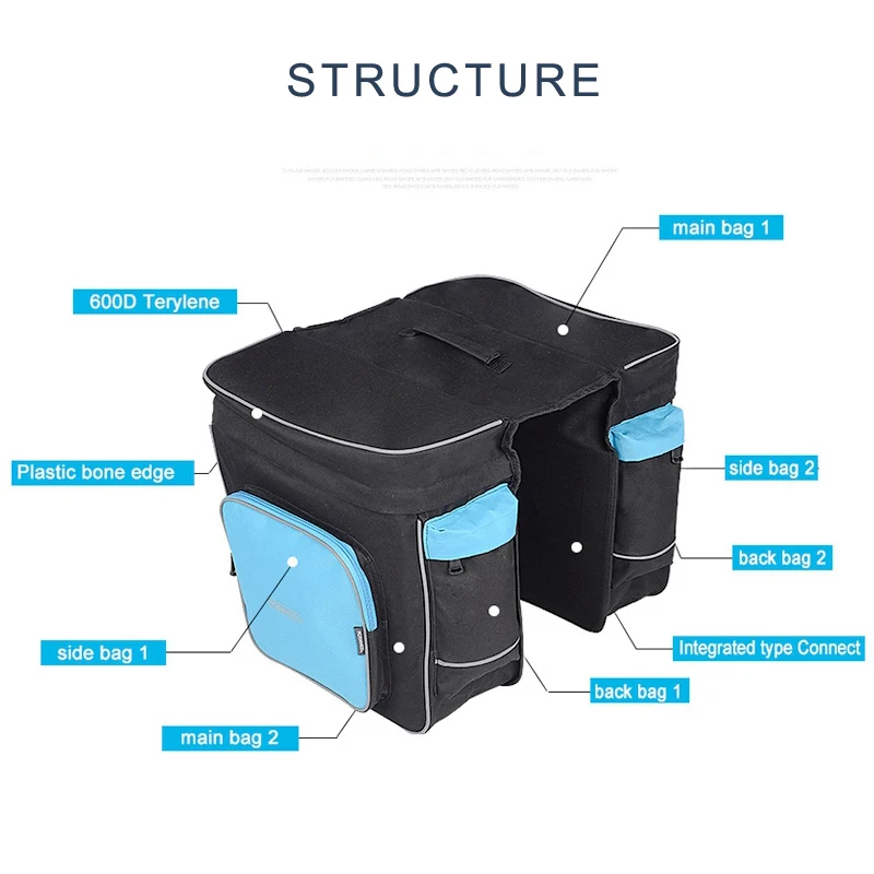 ACEXPNM 30L задняя стойка для багажника велосипеда багаж на заднем сиденье Pannier две