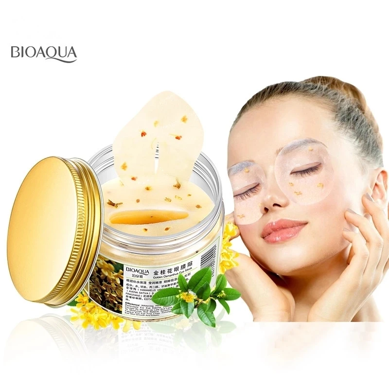 Маска для глаз BIOAQUA Osmanthus женщин коллагеновая сыворотка уход за сном патчи