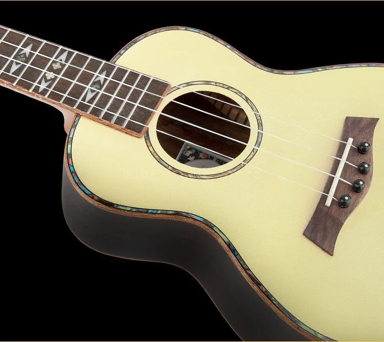 23 дюймовая гитара 4 струны Ukelele String Tennor Гавайская из розового дерева Бас древесина
