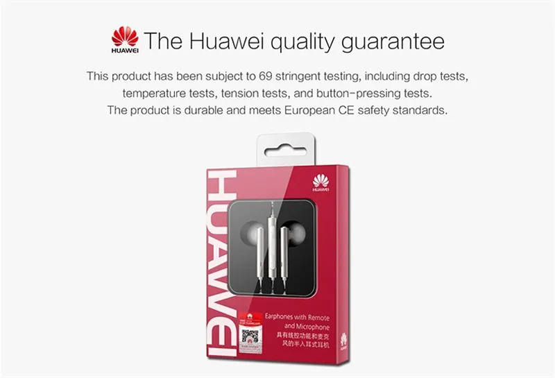 Оригинальные наушники huawei Honor AM116 с микрофоном и пультом дистанционного управления наушники-вкладыши 3,5 мм разъем для смартфонов