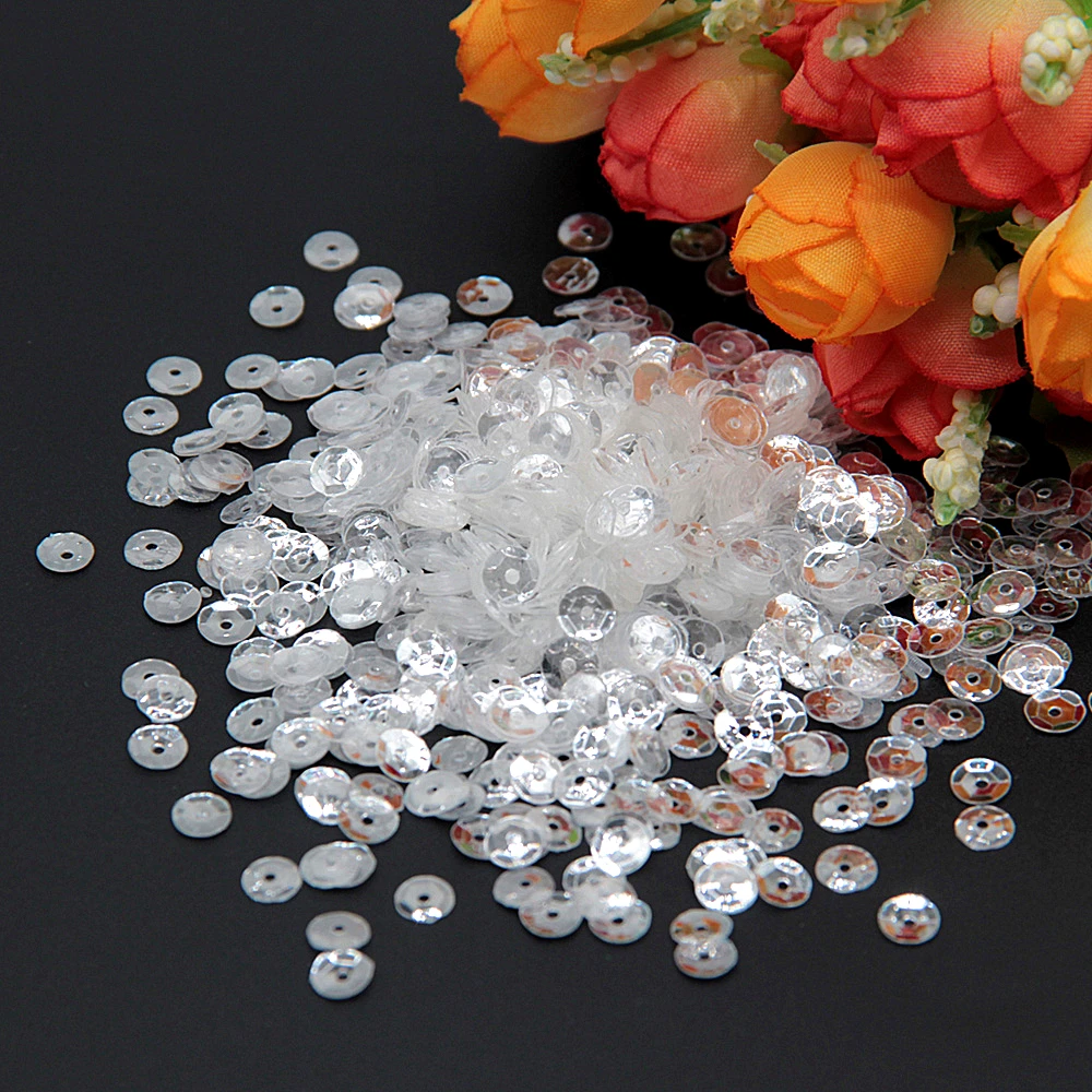 5mm cup crystal trsp 20 г Блестки 3 мм-10 мм кристально прозрачные блестки плоская чашка Слива квадратный ПВХ свободные блестки для рукоделия Швейные аксессуары - Цвет: 5mm cup crystal trsp