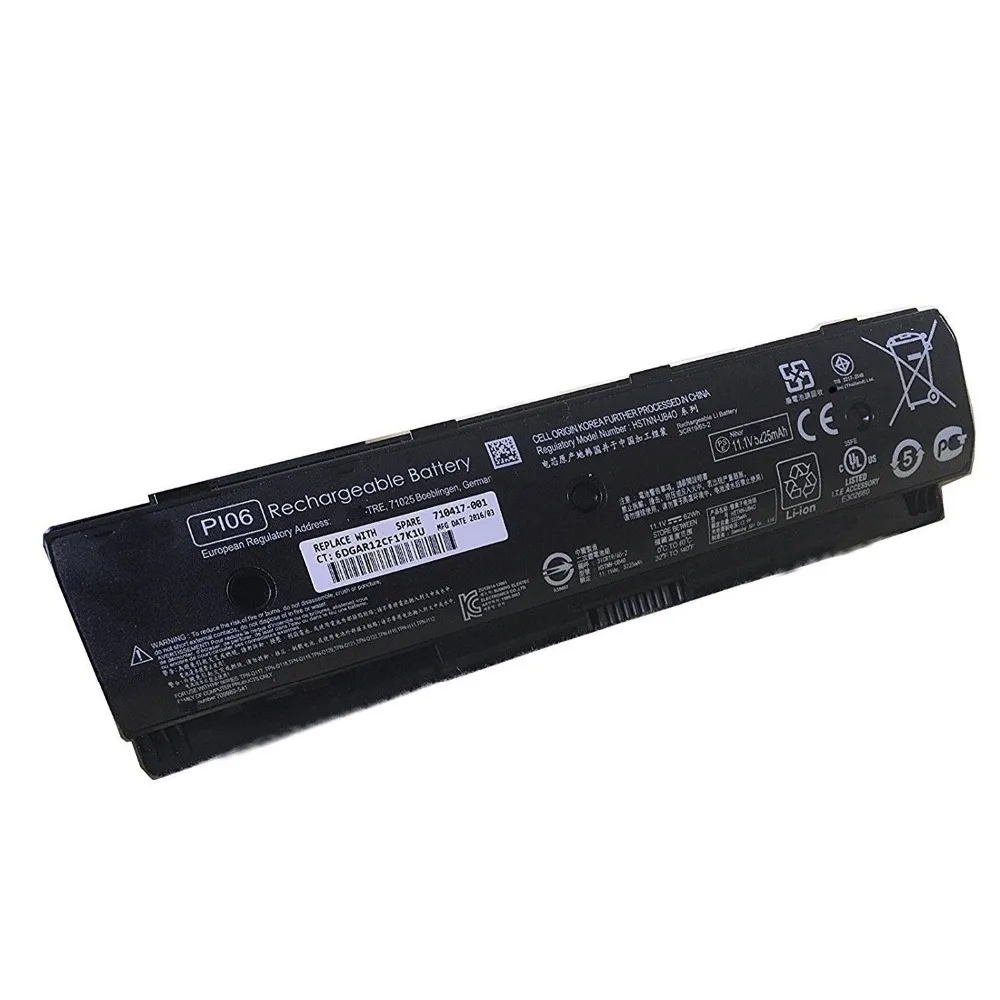 62wh PI06 ноутбука Батарея для HP ENVY 14 15 серии HSTNN YB4N j000 15z j100 q000 q100 15t 17 LEAP|battery for hp|laptop