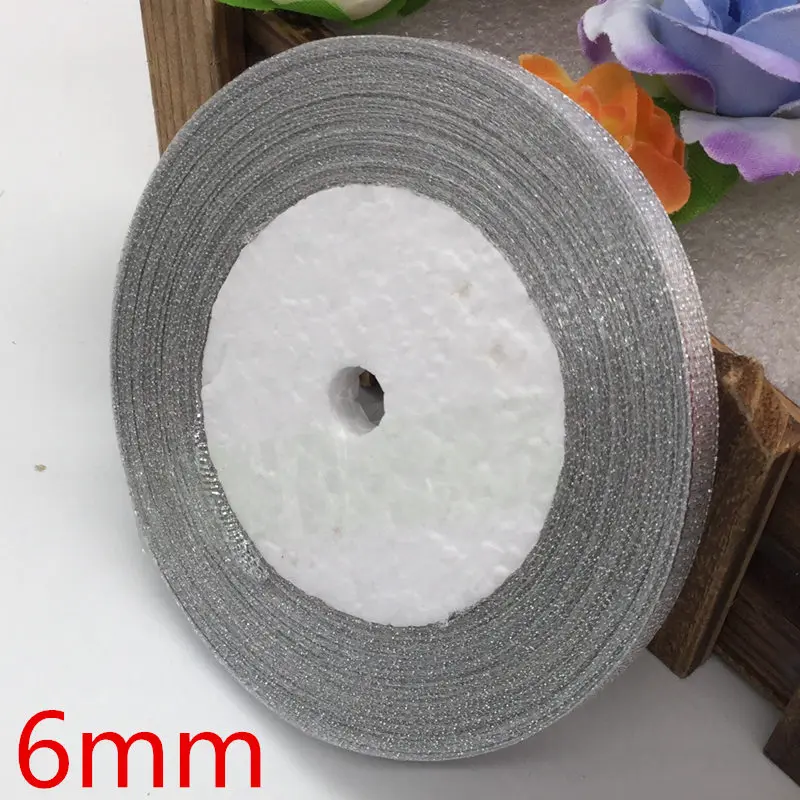 Длинная шелковая сатиновая лента 25 ярдов для украшения дома и свадьбы подарочная