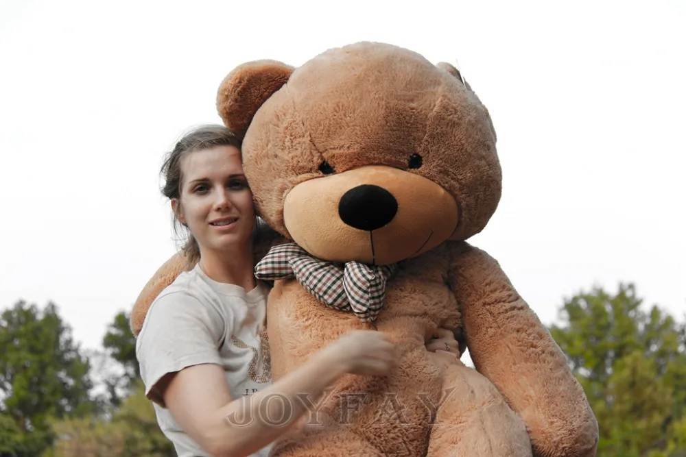 Joyfay 63 дюйма 160 см 1 6 м светильник-коричневый гигантский медведь огромный мягкий