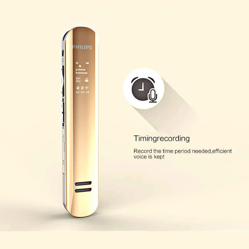 PHILIPS VTR5200 Скрытая 8 ГБ Цифровой диктофон USB MP3 плеер Профессиональный диктофон ручка диктофоны мини маленький аудио