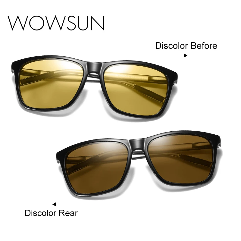 WOWSUN квадратные поляризованные солнцезащитные очки для женщин и мужчин