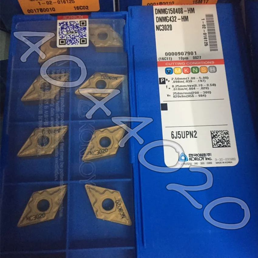 

DNMG150408-HM NC3020 DNMG432-HM NC3020 10 шт./кор. KORLOY Carbide blade