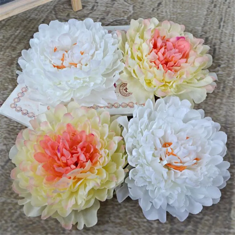 100pcs Artificial Peony Flower Heads 6.69&quot Simulated Flowers for Wedding Christmas Party Decoration DIY Jewlery | Дом и сад