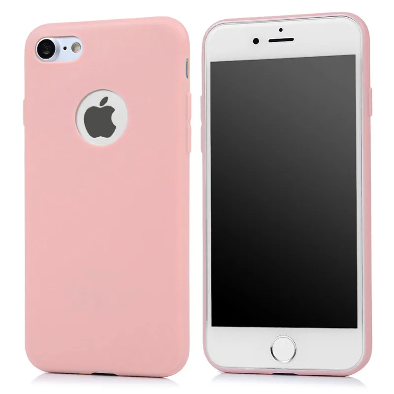 Ultra Thin Silicone Back Case For iPhone 7 4.7&quot Luxury Matte Soft TPU Slim Colors Full Protective Cover Coque Apple iPhone7 | Мобильные