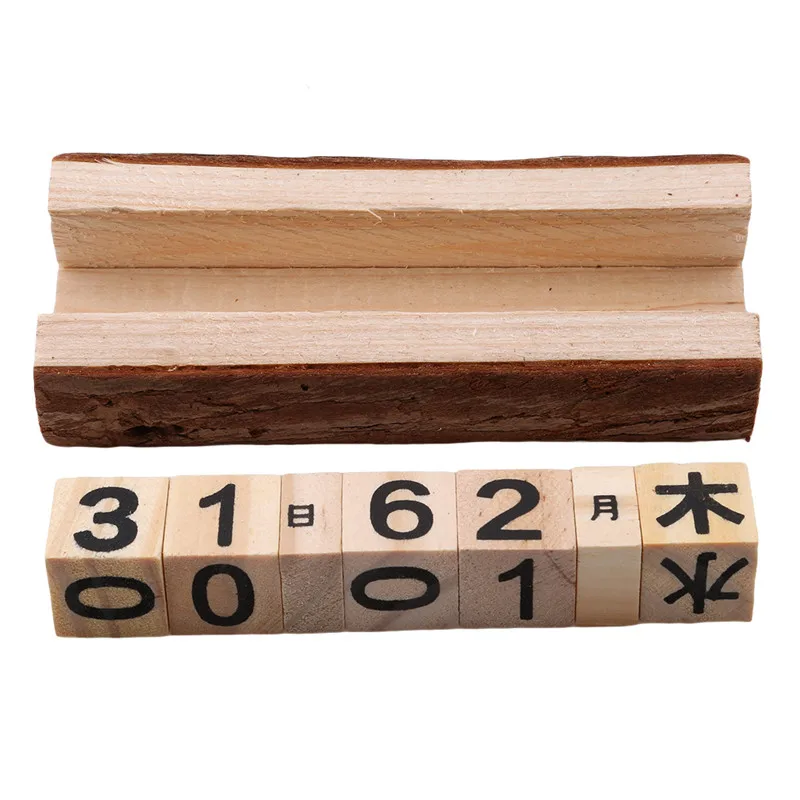 DIY шикарные винтажные деревянные кубики ежедневный вечный рабочий стол