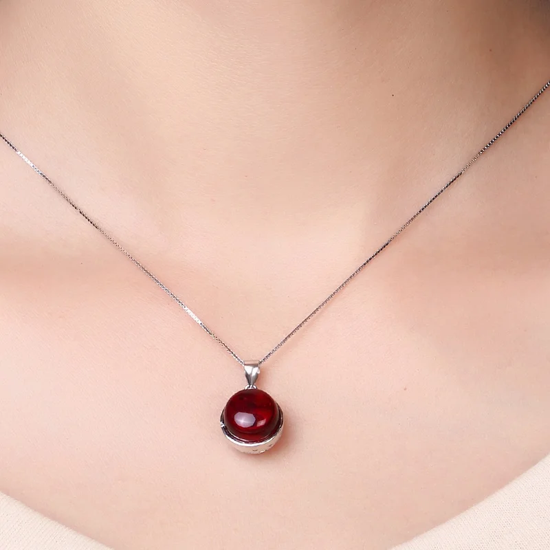 Натуральный камень White Diamond Ruby круглые камни рисунок Кристалл 925 Щепка кулон