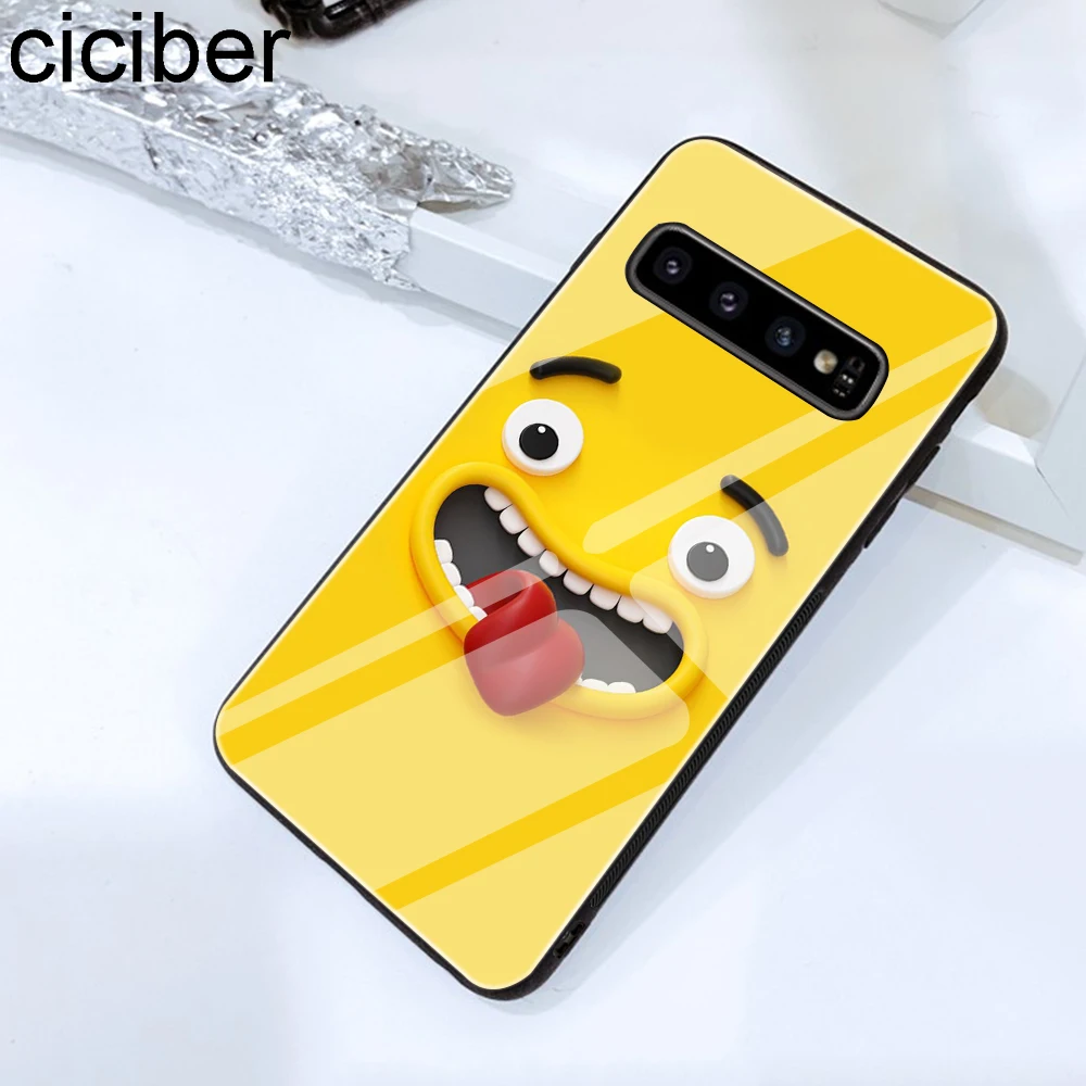 Ciciber чехол для телефона из закаленного стекла samsung Galaxy S10 + S10e Plus Lite жесткая задняя