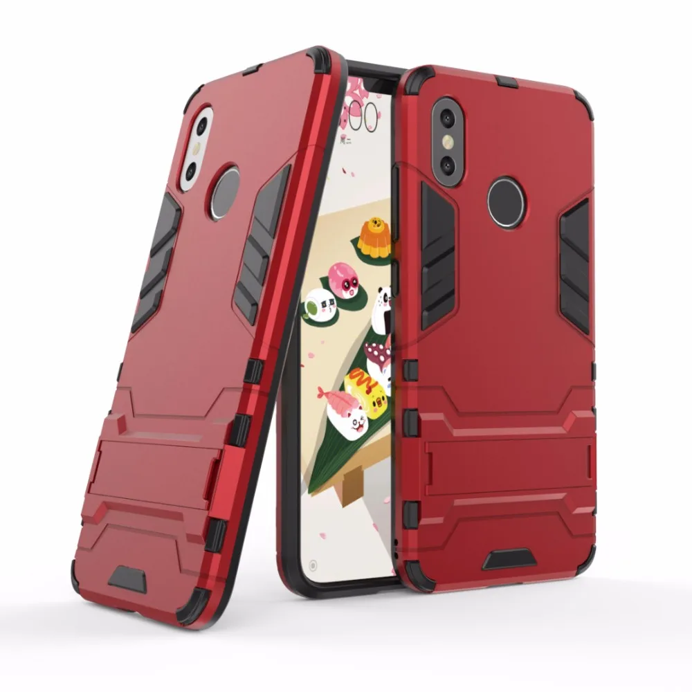 BYHeYang Case For Xiaomi Mi 8 Cover Cases On Mi8 Slim Robot Armor Rubber Fundas Phone Coque Silicone |
