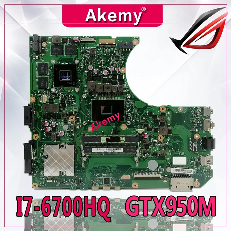 Akemy N552VX материнская плата для ноутбука For Asus VivoBook Pro N552V N552 тестовая оригинальная I7