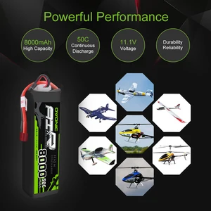 Аккумуляторы OVONIC 3S1P Lipo, 11,1 В, 8000 мА  ч, 50C, разъем Deans для радиоуправляемого автомобиля, грузовика, квадрокоптера, дрона, лодки