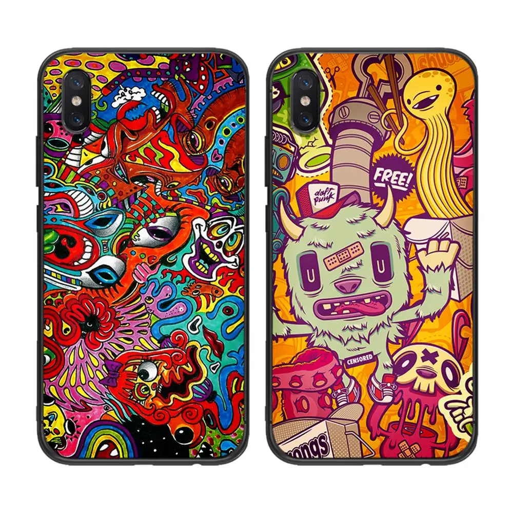Psychedelic Art Мягкий ТПУ чехол для Xiaomi Redmi Mi6 8 9 A1 A2 F1 Plus 5/5 M8 Lite силиконовый задней панели