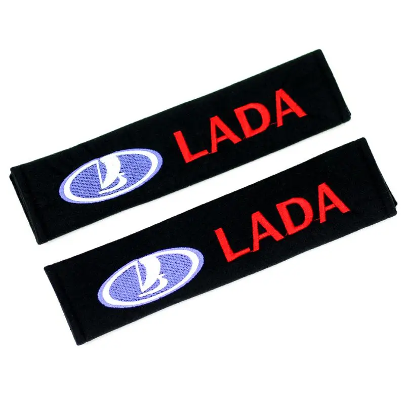 Регулируемая накладка на ремни безопасности для Lada BMW AUDI TOYATA HONDA FORD NISSAN Chevrolet Peogeot 2