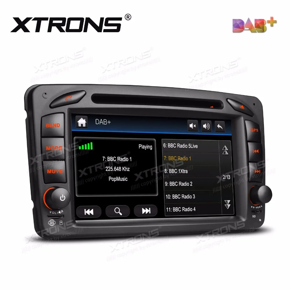 XTRONS 7 дюймов Автомобильный DVD плеер 2 din радио DAB + Canbus GPS навигации для Mercedes Benz C