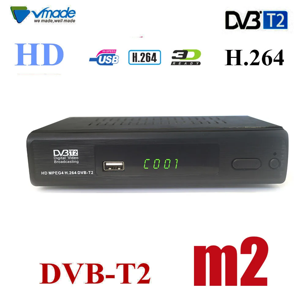 DVB-T2 K2 HD цифровая телеприставка эфирный приемник ТВ-тюнер Receptocoder DVB T2 цифровая ТВ-приставка Поддержка H.264 MPEG4 Украина