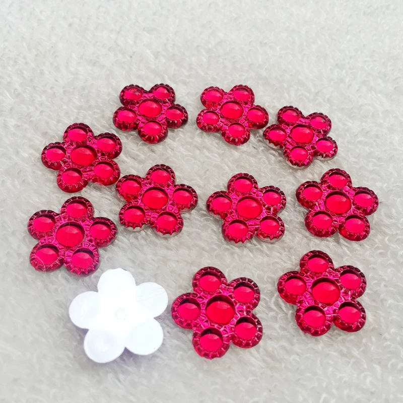 5 лепестков в форме цветов акриловые прозрачные бусины DIY для изготовления