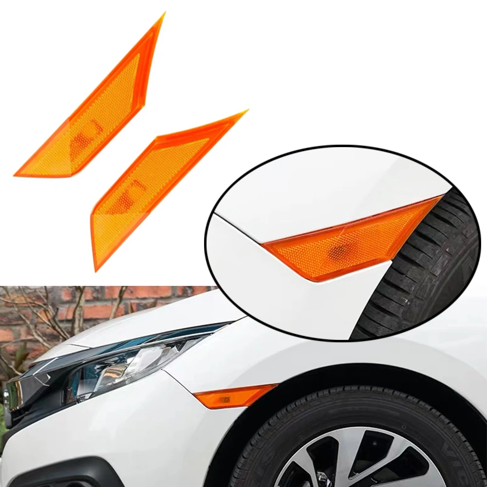 Wooeight боковой маркер поворотник светильник КРЫЛО боковой лист лампа крышка для Honda Для Civic стайлинга автомобилей
