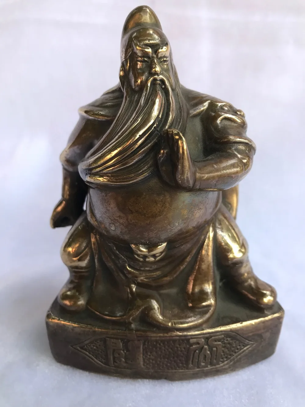 

Chinese copper brass sculpture Guan Gong Guan bronze statue Hmoe Decorations