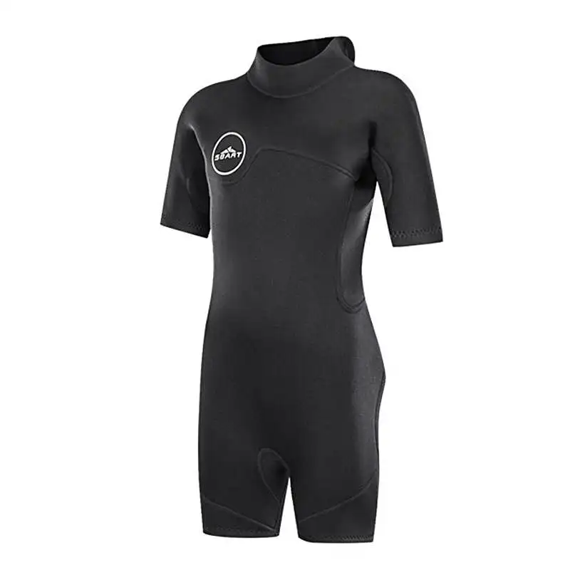 SBART Kids 2mm SCR Neoprene Swimsuit Baby Wetsuits Snorkeling Surfing Children's Swimwear Short sleeve Elastic Diving Suits