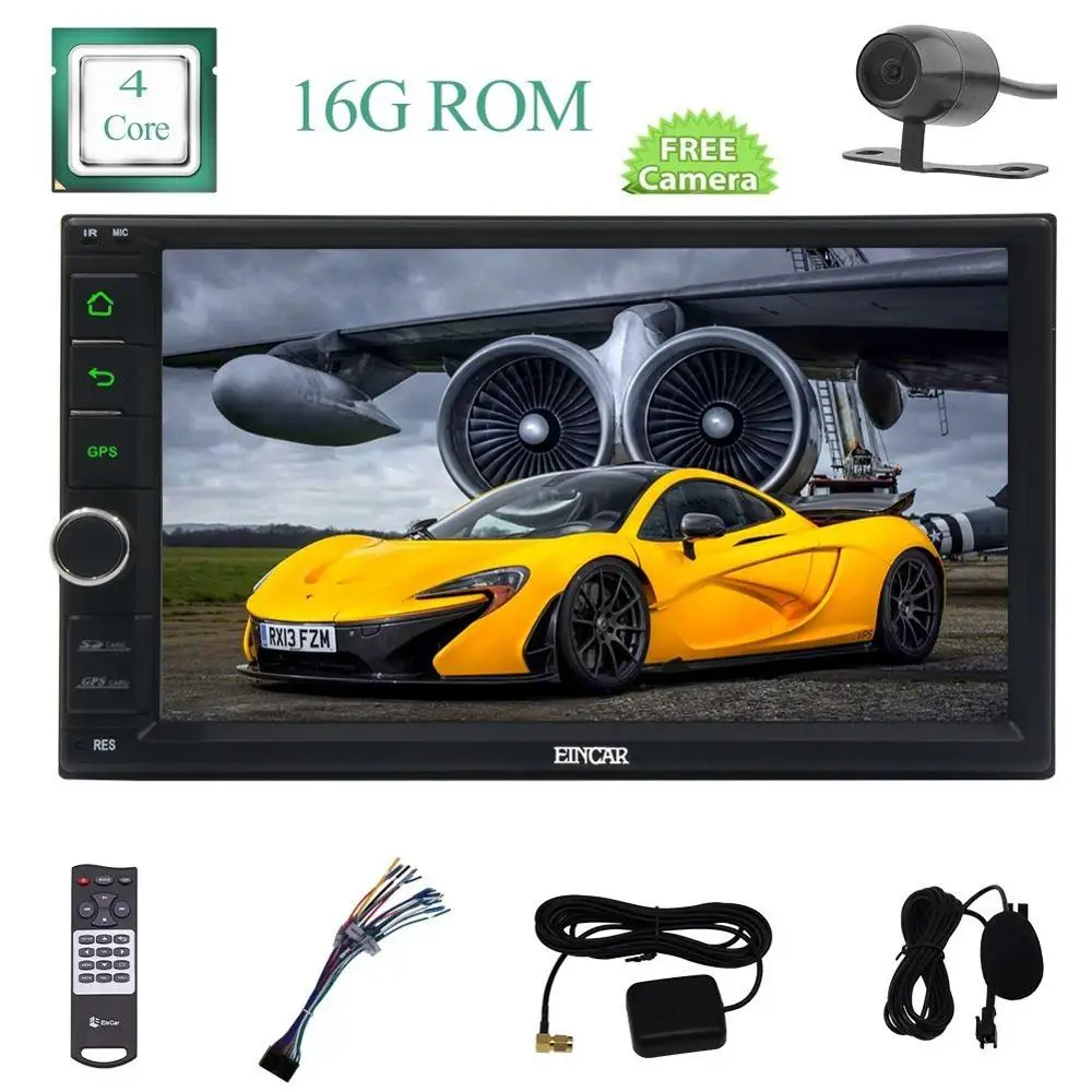 Задняя камера с автомобильным Радио Стерео Android6.0 Mashmallow HD емкость экрана