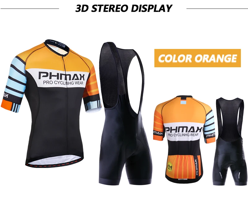 PHMAX Pro велосипедный костюм летний MTB велосипедный комплект велосипедная Одежда дышащая анти-УФ одежда короткий рукав Велоспорт Джерси Набор для мужчин