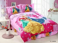 princess bedding set for kids bedroom decor single twin size bedspreads duvet covers 234 pcs sheets girls home hot sale