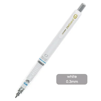 03white 1 шт. MA85 zebra DelGuard анти ломающийся сердечник механический карандаш высокого качества прокладочный карандаш школьные принадлежности - Цвет: 03white