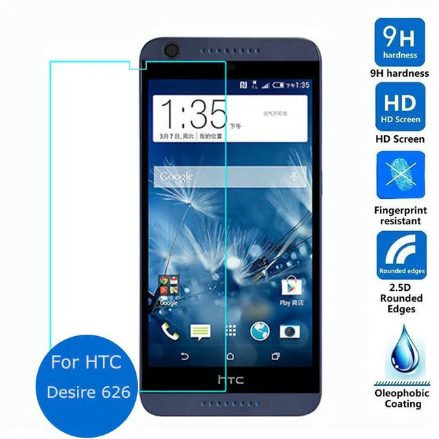 2 шт. для HTC 626 Dual Sim защитная пленка из закаленного стекла 2.5D Desire 626s D626W 626G|Защитные