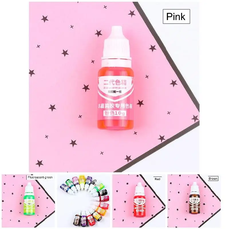 10 г эпоксидной смолы пигментных чернил УФ Смола окрашивающий краситель красящая