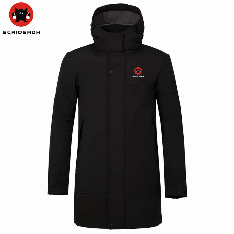 SCRIOSADH брендовая уличная длинная куртка мужская водонепроницаемая ветровка