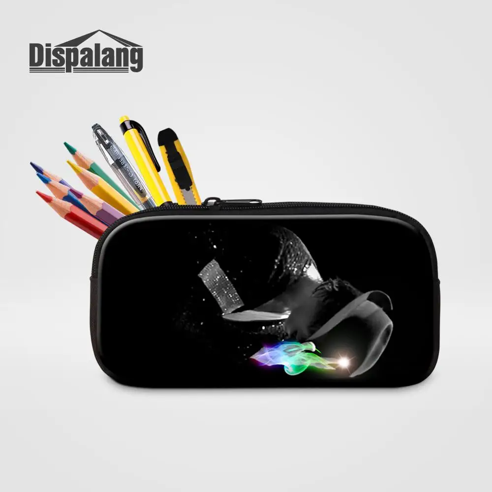 Dispalang, женский модный косметический чехол, чехол для макияжа, чехол для карандашей с Майклом Джексоном, для начальной школы, студенческий пенал, сумка для детских ручек - Цвет: Прозрачный