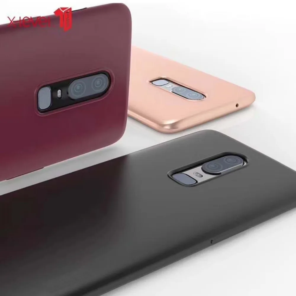 Чехол для OnePlus 6 T X-Level оригинальные Матовые чехлы телефонов 5 Мягкая силиконовая