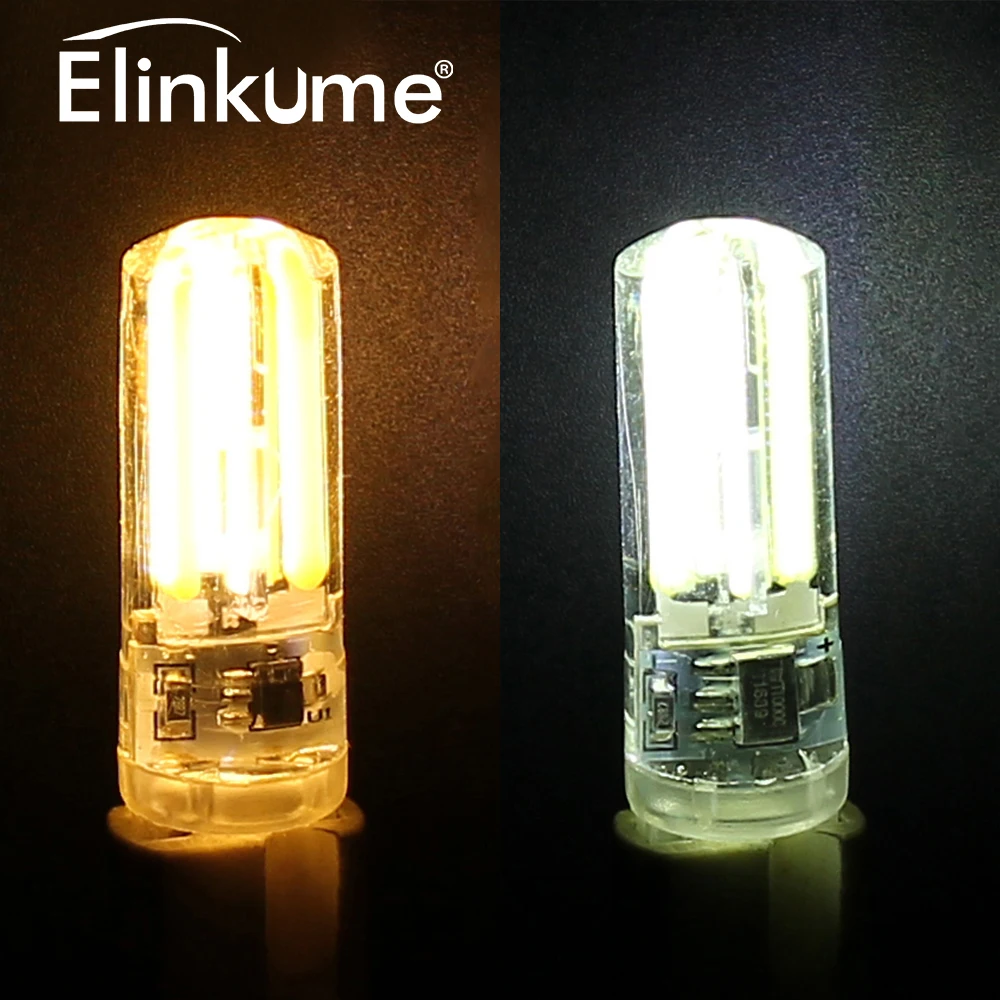 Elinkume G9 светодиодные лампы 5 Вт лампочки с регулируемой яркостью лампы 4 шт. нить AC220V светильник энергосберегающие ампулы светодиодные лампы для Люстра заменить галогенные лампы